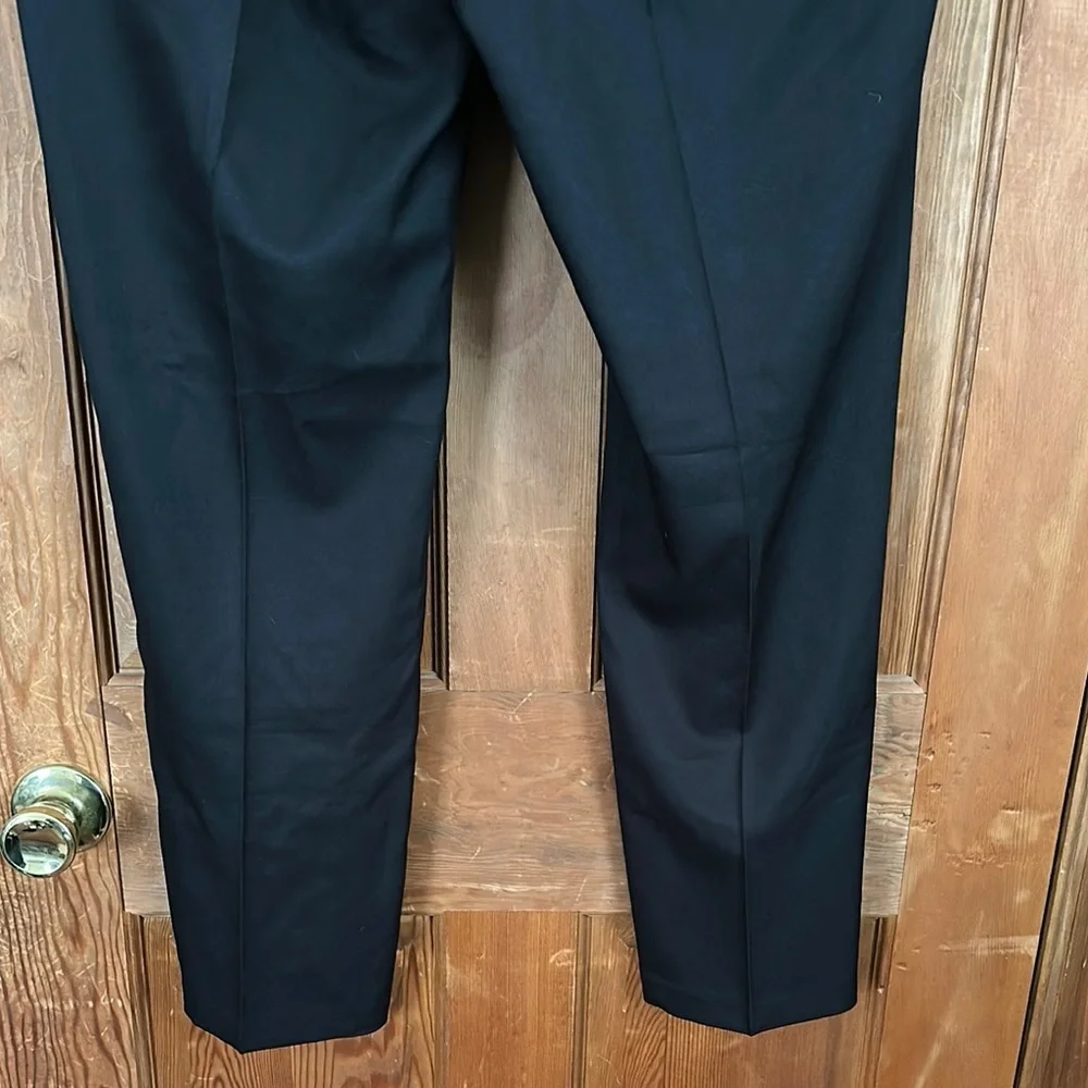 Kenneth Cole Reaction Stretch Gabardine Black Dress Pants Size 38X30